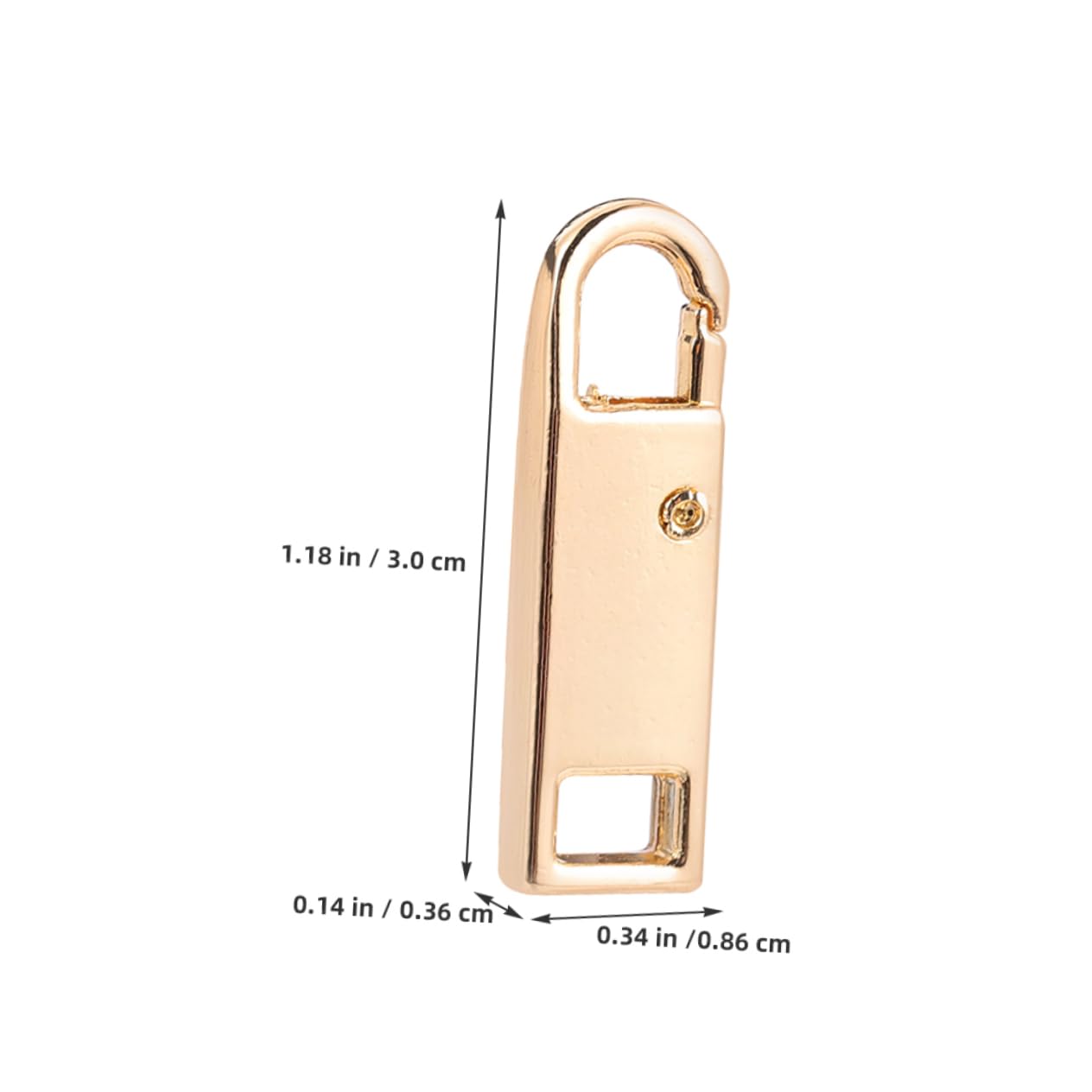 VILLCASE Zipper Locks Repair Kit 6pcs Metal Zipper Pull Tab for DIY Luggage Bag Clothing Shoes Suitcase