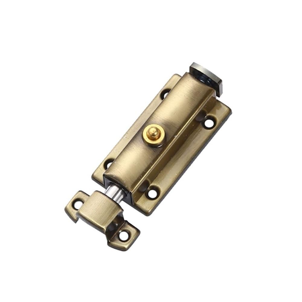 Palut Cyan Bronze 3 Inch Spring Latch Lock,2Pcs Automatic Sliding Bolt,Stainless Steel(Cyan Bronze)