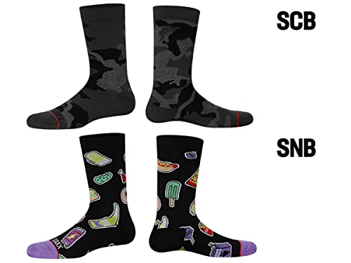 SAXX Underwear Co. Men's Whole Package Crew Socks With Built-In Arch Support, Core4