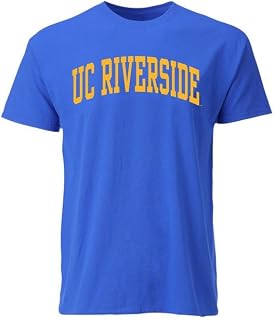 University of California, Riverside UCR Highlanders Short Sleeve Adult Unisex T-Shirt, Classic, Royal Blue, Large