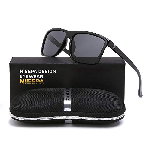 Image of Men's Sports Polarized Sunglasses Square Frame Glasses NP1007