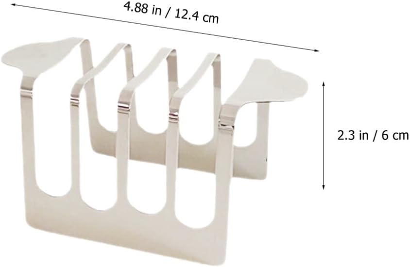 Stainless Steel Toast Rack Multi-functional Kitchen Accessory Stable Desktop Bread Holder for Toast and Cakes for Home Cafe Restaurant and Easy to Clean Design