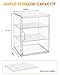 MEI NIAN Pastry Display Case,Bread Box for Kitchen Countertop,4-Layer Adjustable BreadBox, Large Capacity Bread Box for Home-baked Breads,Muffins,Bagel Storage Container, Bread Holder
