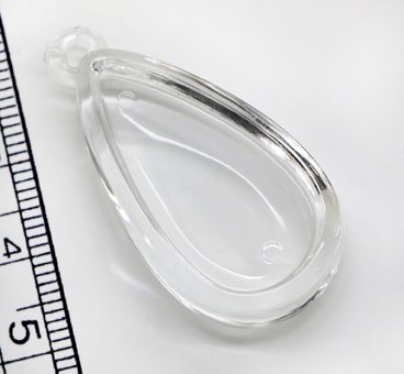 Amazon | 【アクリルレジン 透明枠パーツ】No.24 ドロップ 雫型 しずく