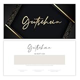 40 Gutscheine zum selber Ausfüllen für die Gastronomie, Restaurant, Kosmetik etc. | Geschenkgutscheine Blanko Gutscheinkarten | Neutral und Edel