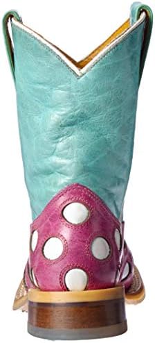 Tin Haul Shoes Girls Miss Dotty Western Boot, Pink, 3 Medium US Little Kid | Image 2