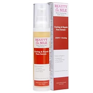 Unclog & Repair Pore Serum™ for Skin-of-Color, Fights Acne Reduces Spots Oil Breakouts Pores, Salicylic Acid Green Tea, 1.7 Oz, Beauty of the Nile®