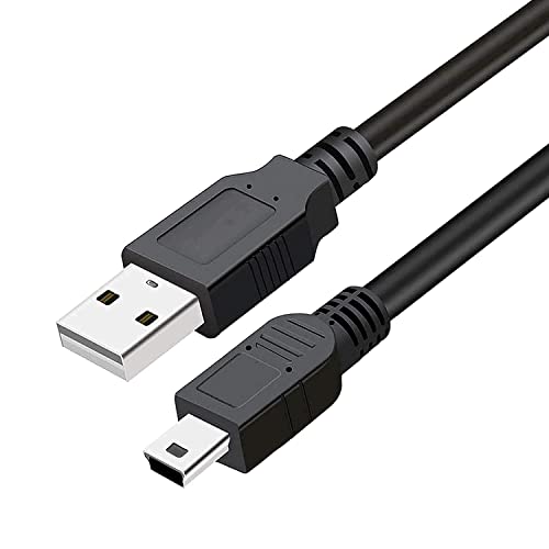 Image of Usb 2.0 A To Mini 5 Pin B Cable For External Hdds /Camera /Card Readers (1 Meter), Black