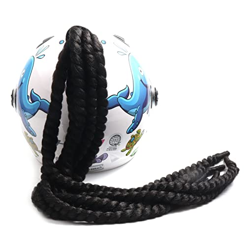 Queue de cheval bouclée pour casque : restez visible en skateboard - 2