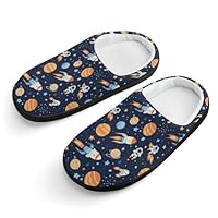 Outer-Space Astronaut Rocket Slippers Warm House Shoes Home Travel Spa Hotel Slipper Boys Girls 32-33