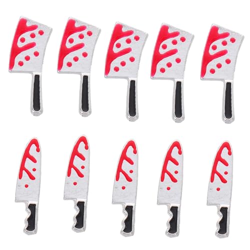 LIFKOME 10pezzi Charm Unghie Halloween Decorazioni Nail Art Borchie Metallo Fai Da Te Mani Piedi