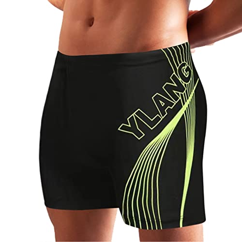 Bikinis Bermuda boxer masculina com estampa de primavera quente, shorts de natação para adultos, sho