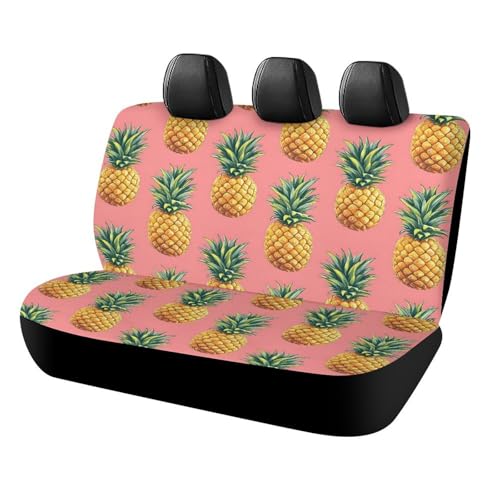 Housse de siège arrière pour VUS au motif ananas rose pour vos sorties