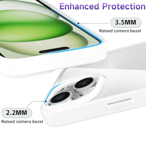 Oakxco IPHONE 15/ 14/ 13 Thin Slim Clear Case For Iphone 15 Iphone 14 Iphone 13 Case, Transparent Hybrid Hard Shell Plastic & Soft Silicone Rubber Bumper thumb #4