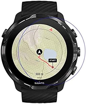 Suunto 7 スマートウォッチスクリーンプロテクター (2枚入り) 9H 2.5D 気泡防止 傷防止 スクリーン 強化ガラス保護