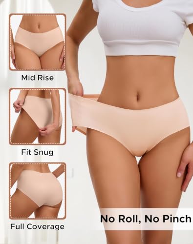 Image of INNERSY Women's Underwear Smooth Hipster Panties 3-Pack