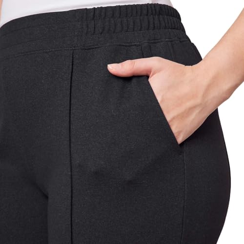 Mondetta Women's Textured Pintuck Straight Leg Pant, Beige3