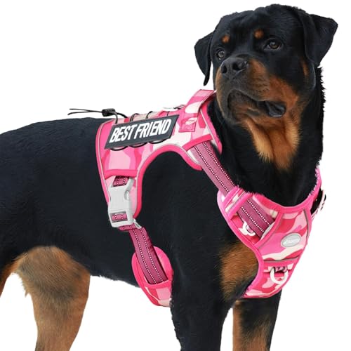 Image of AUROTH Tactical Dog Harness for Large Dogs, Heavy Duty No Pull Pet Vest