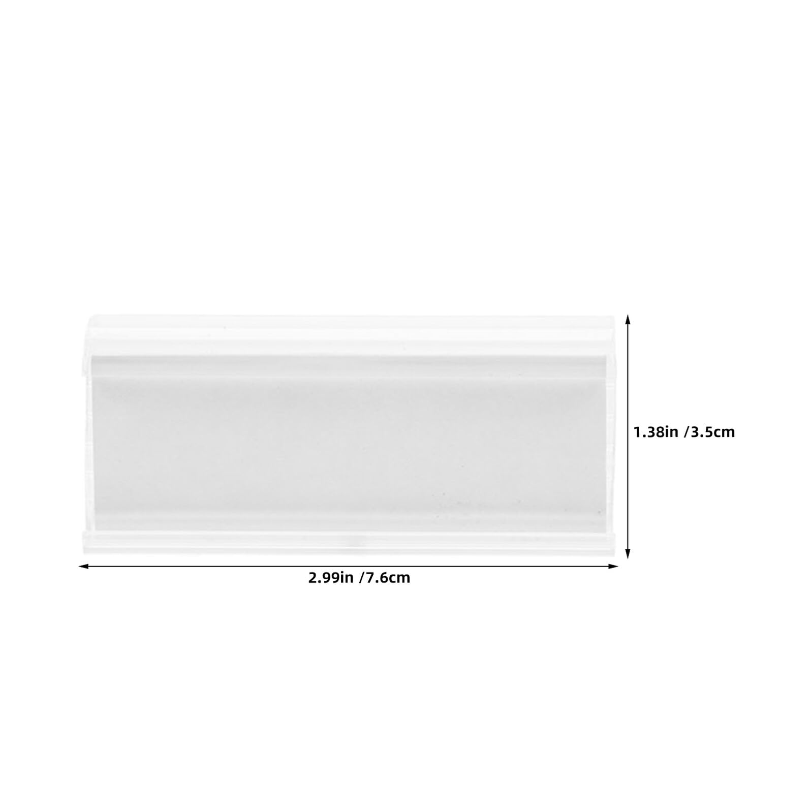 DOITOOL 100 Pezzi Display Del Prezzo Del Supporto Scaffale Porta Segnaletica Per Merce Titolare Di Archiviazione Aziendale Portaetichette Trasparenti Transparent Pvc