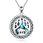 Silver bear necklace