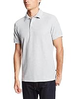 Lee Mens Classic Polo Shirt, Heather Grey, Medium US, Heather Grey, Medium