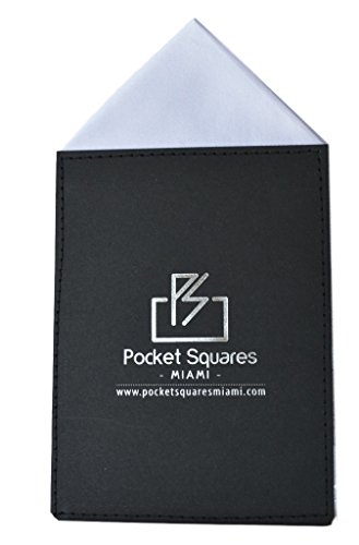 Pocket Squares Miami, Prefolded Vegas Collection (White)