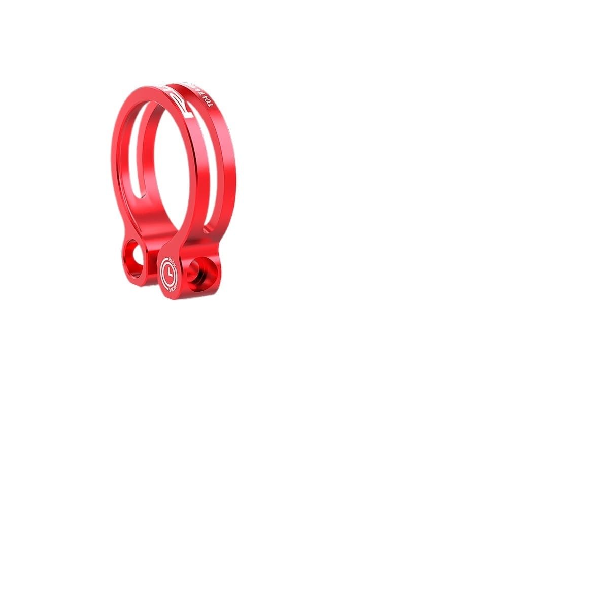 Sattelklemme 31,8 mm 34,9 Ultraleichte Fahrradsattelstützenklemme 3 Farben Aluminiumlegierung Fahrradsattelstützenklemmen MTB-Sattelklemmclip(34.9mm red)