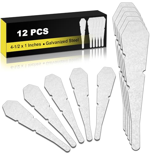 Zonon 12 Pcs 4-1/2 Bricklayer Tools Line Pins Masonry Brick Laying Tools Setting for Block Course Galvanized Steel