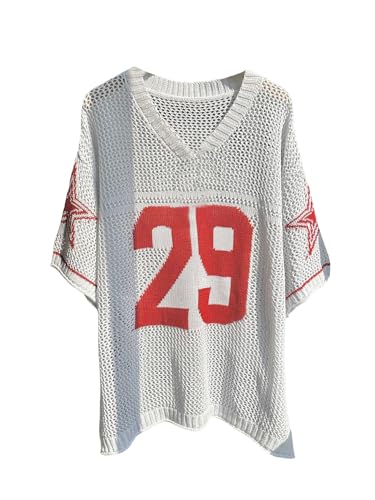 Verdusa Women's Plus Size Jersey Oversized Sweaters Half Sleeve Summer Crochet Tops