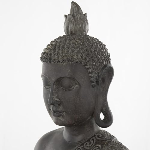 Estatua Decorativa Buda Polystone 21 x 11 x 7 pulgadas miniatura 4