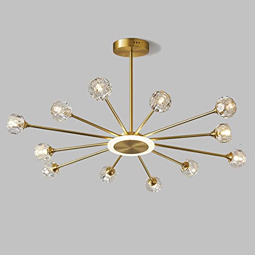 Lustre à 6 lumières pour chasser l'obscurité d'un grand salon sombre