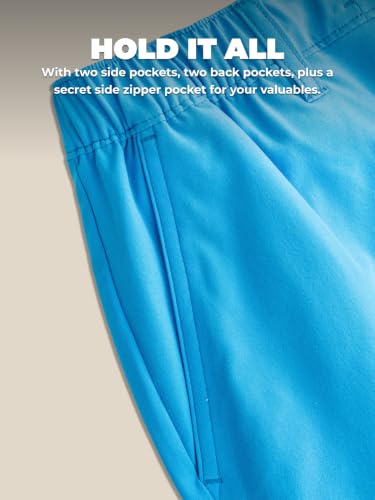 Image of Chubbies Everywear Men's Shorts - Mens Shorts Casual 6in Inseam, Elastic Waist, Water-Resistant, Zipper Pocket