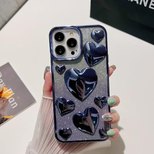 Coque silicone antichoc iPhone 13 Pro Max transparente bleue