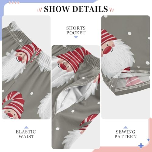 Boys' Pants Cute Gnomes Christmas Xmas Long Bottoms Jogger Pants Elastic Waist Trousers with Pockets S-XL4