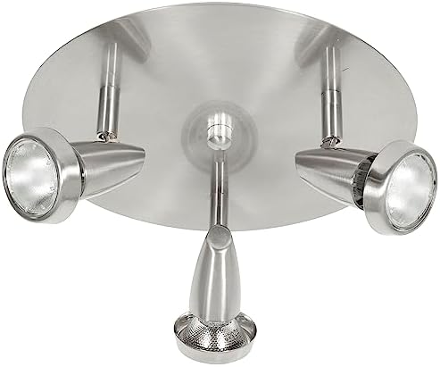 Mirage - 3-Light LED Cluster Spotlight - Brushed Steel Finish