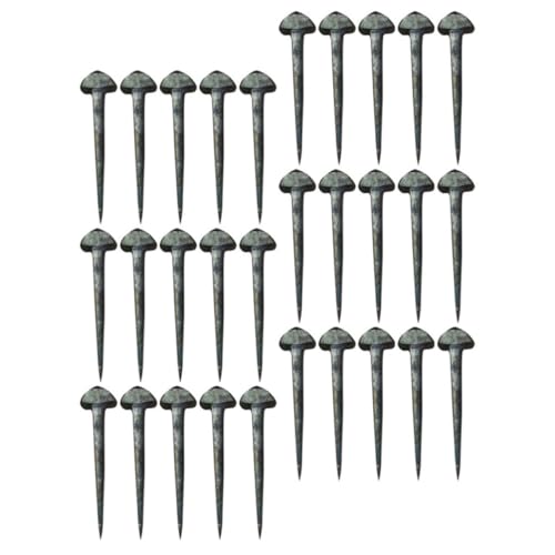 CHILDWEET Horseshoe Nails 50pcs Iron Hoof Nails with Lightweight Design for Horseshoe Fixing and Reducing Horse Fatigue in Stable