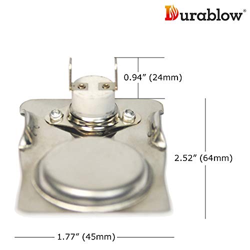 Durablow Mfb Ts120 Fireplace Stove Blower Fan Magnetic Ceramic Thermostat Auto Switch On At 120°F (50°C), Off At 90°F (32°C) Approx #TOP1