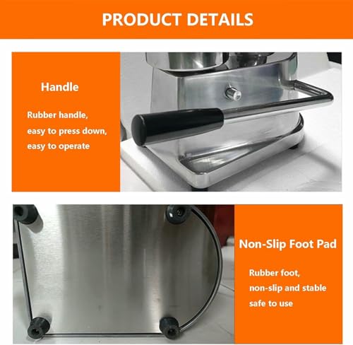 Prensa Comercial para Hamburguesas: Prensa Manual con múltiples bandejas para Preparar Tus propias Hamburguesas. Ideal para Asar y Preparar Alimentos. Herramienta de Cocina Robusta.