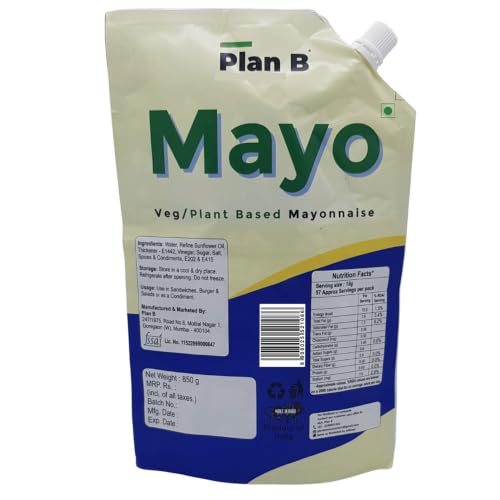 Image of PLAN B Mayonnaise, 850g | Creamy Plant-Based Mayo | Egg-Free, Dairy-Free & Gluten-Free | Perfect for Salads, Sandwiches, Dips & Dressings