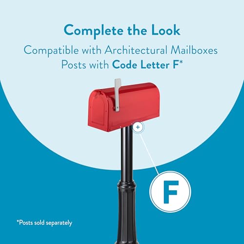 Image of ARCHITECTURAL MAILBOXES 7600R MB1 Mailbox, Medium, Red