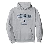 Photo Gallery fernandina beach florida fl, design sportivo vintage, stampa blu navy felpa con cappuccio Photo Gallery fernandina beach florida fl, design sportivo vintage, stampa blu navy felpa con cappuccio