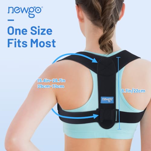 NEWGO Posture Corrector for Men and Women, Adjustable Upper Back Brace To Prevent Hunchback, Back Straightener Posture Corrector For Relief Back Pain, Spine Corrector To Improve Posture - Image 5