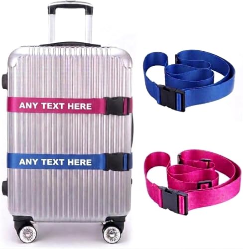 Personalised Embroidered Luggage Strap | Premium Quality Personalised Suitcase Belt
