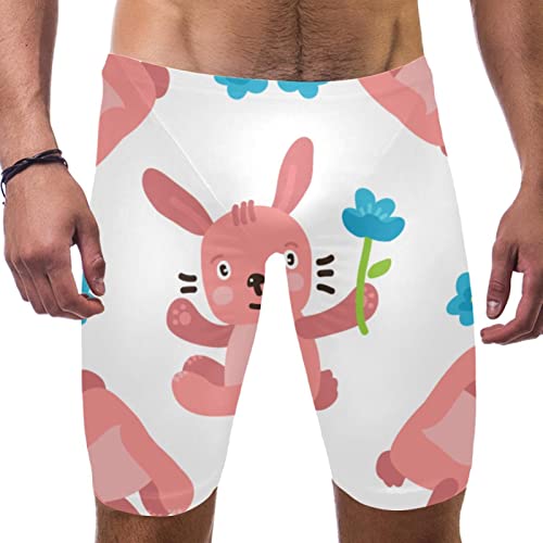 Short de bain pour homme léger et confortable motif lapin M