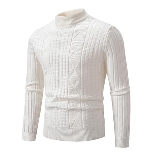 Men's Sweater Half High Neck Knit Pullover Loose Fit Base Layer Casual Top for Men2