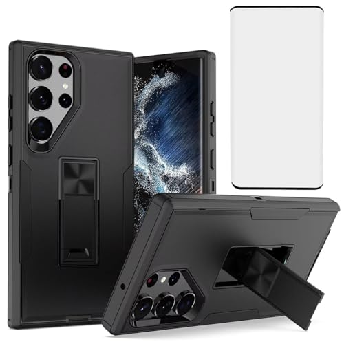 Coque Galaxy S23 Ultra SM-S918U protection écran verre béquille aimantée
