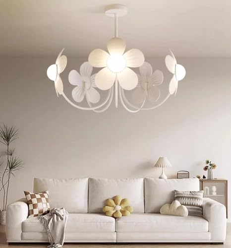 Lustre blanc luminaire pour salle de bain moderne plafonnier