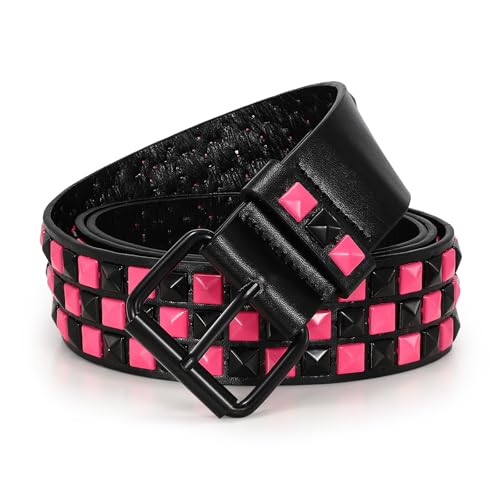 Image of Studded Belt for Women and Men Goth Metal Punk Belt Scene Style Cool Belts for Jeans