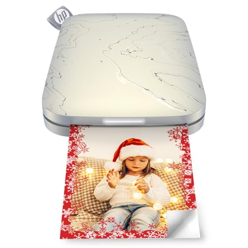 HP Sprocket Select Portable 2.3x3.4" Instant Photo Printer (Eclipse) Print Pictures on Zink Sticky-Backed Paper from your iOS & Android Device.,White