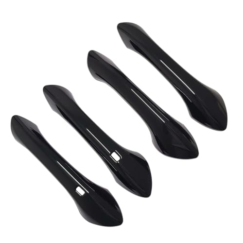 Image of AOKIO Door Handle Cover Trim Compatible for 2024 2025 Chevy Trax Accessories (Glossy Black with Smart Keyhole)